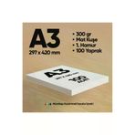 İnformal Yayınları İnfcopyA3-300grFOTO100PKmat İnformal Baskı Kağıdı Premium Kalite A3 300 Gr Parlak Kuşe(Mürekkep Püskürtmeli Için) 100 Adet 1.hamur