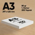 İnformal Yayınları Informal Fotokopi Kağıdı Premium Kalite A3 70 gr 200 Yaprak 1. Hamur