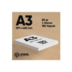 İnformal Yayınları İnformal Fotokopi Kağıdı Premium Kalite A3 80 gr 150 Yaprak 1. Hamur