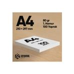 İnformal Yayınları İnformal Fotokopi Kağıdı Premium Kalite A4 80 gr 100 Yaprak 1. Hamur