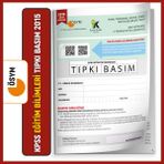 İnformal Yayınları KPSS EĞİTİM BİLİMLERİ 2015 ÖSYM Çıkmış Soru Tıpkı Basım Türkiye Geneli Dijital Çözümlü Kitapçık