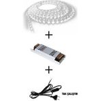 Informed 3 Çipli Iç Mekan Beyaz Renk 5 Metre Şerit LED Işık 5 Amp LED Trafosu Kablo