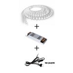 İnformed İnformed 3 Çipli Iç Mekan Beyaz Renk 5 Metre Şerit Led Işık 5 Amp Led Trafosu Kablo