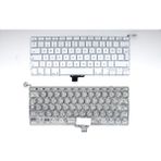 İnfostar Apple MacBook A1342 ile Uyumlu Notebook Klavye - Beyaz - Tr - Büyük Enter - 01-Siyah