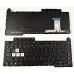 İnfostar Asus ROG Strix G15 G513RC G513RM ile Uyumlu Notebook Klavye - Tuş Takımı / Siyah - TR - Backlit RGB - 01-Siyah