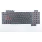 İnfostar Asus Tuf Gaming FX504GM 90NR00J1-R31TU1 ile Uyumlu Notebook Klavye - Siyah - Tr - Backlit - Ver.1 (Non-Rgb) - Kırmızı Tuş - 01-Siyah