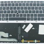 İnfostar Hp ile Uyumlu Elitebook 840 G5 Uyumlu Notebook Klavyesi - Siyah - Tr