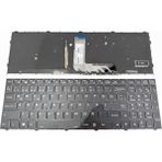 İnfostar Monster Abra A5 V16.6, A5 V16.7, A5 V17.4 ile Uyumlu Notebook Klavye - Siyah - Tr - Işıklı Rgb - 01-Siyah