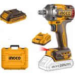 Ingco CIWLI2040E 20V 2.0AH Li-Ion Akülü Somun Sıkma 400 Nm Maks. Tork ve 2 Adet Akü