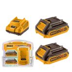 Ingco Fbcpk1222e Li-İon Akü Ve Şarj Cihazı Seti 20V 2.0Ah