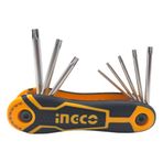 Ingco HHK14083 8 Parça Çakı Tip Torx Allen Anahtar Takımı (T9,T10,T15,T20,T25,T27,T30,T40)