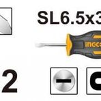 İngco ING-HS686038 Endüstriyel Mıknatıslı Düz 6.5 mm Tornavida