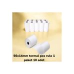 ingenico 56x14 Mm Iwe280- Move5000f- Ide280 Yazar Kasa Kaliteli Termal Yazarkasa Pos Rulosu 1 Paket 10 Adet