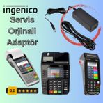 ingenico Uyumlu Şarj Adaptörü - IWE280, IDE280 ve Move 5000F Için Orijinal Servis Şarj Aleti