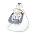 Ingenuity Simplecomfort Kompakt Yatıştırıcı Salıncak, Döner Çubuk, Dönen Koltuk, 6 Hız Seçeneği, 0 Aylık İle 9 Aylık Arasındaki Bebekler İçin, 9 Kg’a Kadar, Chambray