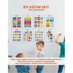 Ingilizce 8'li Eğitim Seti-2 Set Okul Öncesi - Ilköğretim Çocuk Pvc Poster 21X30 cm