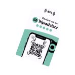 İngilizce Nfc Ve Qr Kodlu Tripadvisor Yorum Ve Puanlama Kartı
