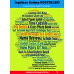 İngilizce Öğreten Kelime Posterleri 22 Laminasyonla Kaplı Enine Boyuna Eğitim