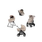 Inglesina Aptica Glam Pashmina Beige Stantlı 4'lü Seyahat Sistem Bebek Arabası - Bej