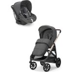 Inglesina Aptica Glam Tek El Tek Hamle ile Katlanıp Açılan Çift Yön Bebek Arabası Ana Kucağı Hediyeli - Velvet Grey