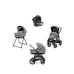 Inglesina Xt Glam Canyon Grey 4'lü Stantlı Seyahat Sistem Bebek Arabası - Gri