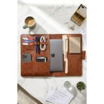 Ingrıd 34X24,5 cm Macbook Air/pro 13-14 Inç, Ipad Organizer Notebook & Evrak & Tablet Çantası - 34 x 24,5 cm - Kahrengi - Taba