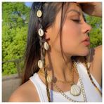 Inilbran Vintage Midye Dreadlocks saç halkaları, gümüş sakız kabuğu kolye ucu, saç örgüsü, yüzükler, minik deniz kabuğu, dreadlocks yüzük, saç örgüsü, dekoratif dreadlocks saç aksesuarı, kadınlar için