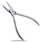 INJOYTEC Düz pense, paslanmaz çelik, gözlük onarım pensesi, inci takı için mini takı pensesi, tel pense, takı üretimi, aksesuar, optik el aleti, tel sarma, el işi