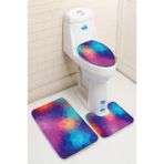 İnka Halı Antibakteriyel Yıkanabilir Kaymaz Dot Taban 3'lü Klozet Takımı (60CM x 100CM - 55CM x 60CM - 47CM x 50CM) İNKZ6029