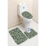 İnka Halı Antibakteriyel Yıkanabilir Kaymaz Dot Taban 3'lü Klozet Takımı (60CM x 100CM - 55CM x 60CM - 47CM x 50CM) İNKZ6030