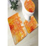 İnka Halı Antibakteriyel Yıkanabilir Kaymaz Dot Taban 3'lü Klozet Takımı (60CM x 100CM - 55CM x 60CM - 47CM x 50CM) İNKZ6058