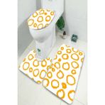 İnka Halı Antibakteriyel Yıkanabilir Kaymaz Dot Taban 3'lü Klozet Takımı (60CM x 100CM - 55CM x 60CM - 47CM x 50CM) İNKZ6073