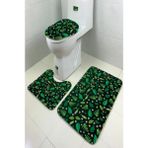 İnka Halı Antibakteriyel Yıkanabilir Kaymaz Dot Taban 3'lü Klozet Takımı (60CM x 100CM - 55CM x 60CM - 47CM x 50CM) İNKZ6084