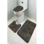 İnka Halı Antibakteriyel Yıkanabilir Kaymaz Dot Taban 3'lü Klozet Takımı (60CM x 100CM - 55CM x 60CM - 47CM x 50CM) İNKZ6089