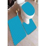 İnka Halı Antibakteriyel Yıkanabilir Kaymaz Dot Taban 3'lü Klozet Takımı (60CM x 100CM - 55CM x 60CM - 47CM x 50CM) İNKZ6097