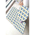 İnka Halı Antibakteriyel Yıkanabilir Kaymaz Dot Taban 3'lü Klozet Takımı (60CM x 100CM - 55CM x 60CM - 47CM x 50CM) İNKZ6106