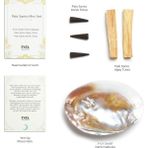 Inka Wood Co. Inka Wood Palo Santo Mini Set - Deniz Kabuğu, Palo Santo Tütsü, Konik Tütsü, Bez Kese - Sarı