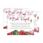 Inkdotpot 30 Cinsiyet Getiren Nötr Karpuz Bebek Duşu Kitap Talep Kartları BİR Kitap Oyun Kart Yerine Bebek Partisi Davetiyeleri Ekler