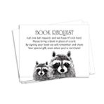 Inkdotpot 30 Orman Hayvanı Getiren Cinsiyet Nötr Bebek Duşu Kitap Talep Kartları Bir Kart Yerine Bir Kitap Bebek Partisi Davetiyeleri Oyun