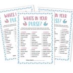 Inkdotpot 50 Çantanızda Ne Varsa Bebek Partisi Oyun Kartları It's A Boy It's A Girl Aktivite Kartları Parti Fikri Cinsiyet Açıklama Bebek Partisi Parti Malzemesi