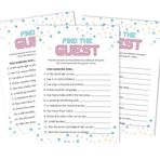 Inkdotpot 50 Find The Guest Baby Shower Oyun Parti Malzemeleri It's A Boy It's A Girl Cinsiyet Açıklama Buzkıran Parti Oyunu
