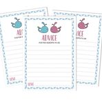 Inkdotpot 50 Tavsiye Kartı Bebek Partisi için Yeni Ebeveynler Oyun Cinsiyet Açıklama Parti Malzemeleri It's A Boy It's A Girl Advice for New Mother & Dad