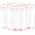Inkdotpot 50'li Baby Shower Word Scramble Oyun Kartları It's A Boy It's A Girl Cinsiyet Açıklama Konfeti Parti Malzemeleri Eğlence Bebek Partisi Oyun Hediyeleri