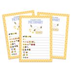 Inkdotpot 50'li Paket, Erkek/Kız Bebek Duş Partisi Koleksiyonu, Çocuk Kitapları Resim Bebek Partisi Oyunları, Aktiviteler, Dekorasyonlar, Bal Arısı Parti Malzemeleri