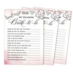 Inkdotpot 50'li Paket İç Çamaşırı Duş Who Know The Bride Best How Well Do You Know The Bride Gelin Partisi Bekarlığa Veda Partisi Oyun Aktivite Kartları