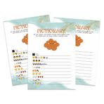 Inkdotpot 50'li Paket, Kız Erkek Bebek Partisi Koleksiyonu, Resimli Kitap Bebek Duş Parti Oyunları, Aktiviteler, Dekorasyonlar, Bulutlar ve Balonlar Tema Parti Malzemeleri