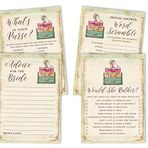 INKDOTPOT Bekarlığa Veda Partisi Oyun Seti 4'lü Paket (her biri 50 Yaprak) Seyahat Eğlenceli Gelin Partisi Oyun Seti