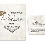 Inkdotpot Beyaz Kızlar Gece Dışarı Çıkma Bekarlığa Veda Partisi Külot Oyunu Cowgirl Gelin Duş Oyunu 1 İşaret + 30 Boyut Kartı