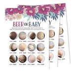 Inkdotpot Cerveza O Bebe Oyunu Bebek Duş Oyun Kartları Parti Malzemeleri Aktivite Kartları Bebek Duş Cinsiyet Tarafsız Oyunlar Erkek Veya Kız mı