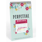 Inkdotpot Çiçekli Perpetual Takvim, Hatırlanması Gereken Önemli Tarihler- 6x9 Özel Günler için Aylık ve Günlük Duvara Asılan Günlük- Doğum Günleri- Yıldönümleri Kitabı Doğum Günü Hediyesi Planlayıcı Organizatör-LG